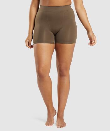 Boxer Gymshark Seamless Mujer Marrones | CO 2976PJJ